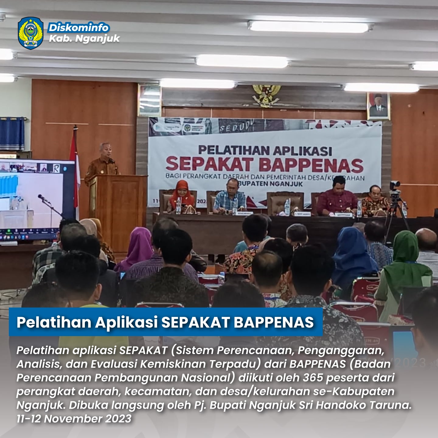 Pelatihan Aplikasi SEPAKAT BAPPENAS - 11-12 November 2023