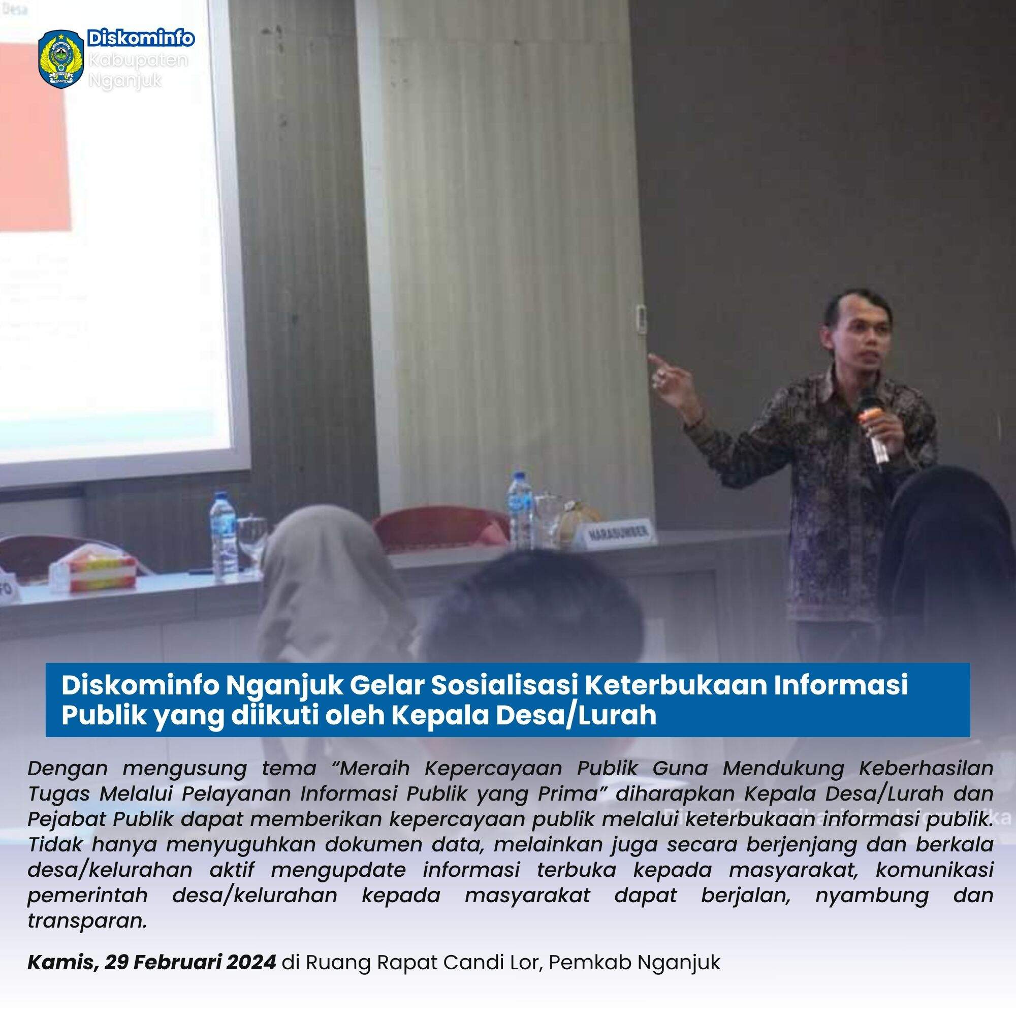 Sosialiasi Keterbukaan Informasi Publik - 29 Februari 2024