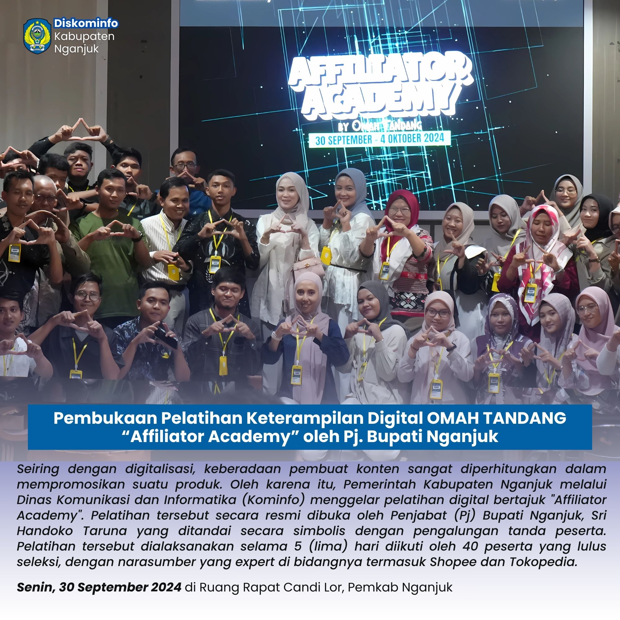 Pembukaan Affiliator Academy - 30 September 2024